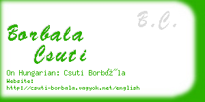 borbala csuti business card